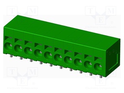 Connector: PCB terminal block; terminal; Plating: tinned; on PCBs