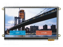 Display: TFT; 800x480; Illumin: LED; Window dimensions: 157x88.5mm