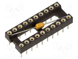 THT; 3A; Plating: gold-plated; Type: precision; Row pitch: 7.62mm