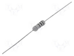 Resistor: metal oxide; THT; 8.2kΩ; 1W; ±5%; Ø3.2x9mm; axial