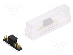 Connector: pin strips; pin header; male; PIN: 20; 2.54mm; SMT; 2x10