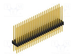 Connector: pin strips; pin header; male; PIN: 52; 1.27mm; THT; 2x26