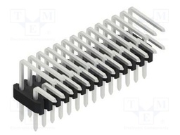 Connector: pin strips; pin header; male; PIN: 28; 1.27mm; THT; 2x14
