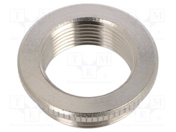 Reduction of threads for glands; Int.thread: M25; brass; nickel