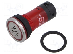 Signaller: sound; 85dB; Illumin: LED; IP67; Ø16mm; max.8mm; plastic