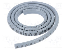 Markers for cables and wires; Label symbol: 8; 1.1÷2.5mm; H: 3mm