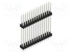 Connector: pin strips; pin header; male; PIN: 28; 2.54mm; THT; 2x14