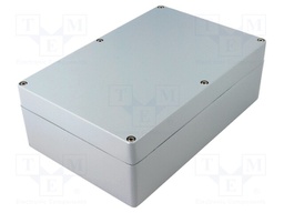 Enclosure: multipurpose; X: 145mm; Y: 222mm; Z: 75mm; aluminium; grey