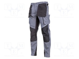 Dungarees; Size: XXXL; grey-black; slim-fit; 270g/m2