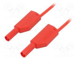 Test lead; PVC; 1m; red; 19A; 1kV; Cond.cross sec: 1mm2