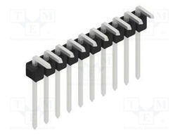 Connector: pin strips; pin header; male; PIN: 10; 2.54mm; THT; 1x10