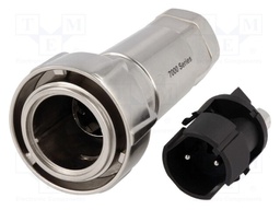 Connector: circular; plug; male; PIN: 2; bayonet,internal bayonet
