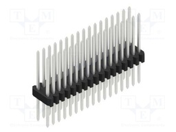 Connector: pin strips; pin header; male; PIN: 34; 1.27mm; THT; 2x17