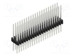 Connector: pin strips; pin header; male; PIN: 42; 1.27mm; THT; 2x21