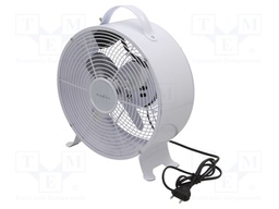 Fan: AC; 20W; 220÷240V; Ø: 250mm; Len: 1.5m; 335x265x110mm; white