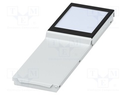 Cover; with display; grey; UL94V-0; BC 161,6; polycarbonate