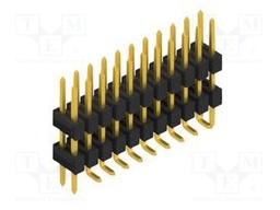 Connector: pin strips; pin header; male; PIN: 22; 2.54mm; SMT; 2x11
