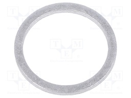 Gasket; aluminium; D: 1.5mm; Øint: 16mm; Øout: 20mm; DIN: 7603