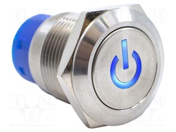 Switch: vandal resistant; DPDT; 3A/250VAC; IP67; ON-ON; blue; 220V