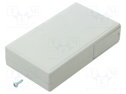 Enclosure: multipurpose; X: 60mm; Y: 110mm; Z: 25mm; ABS; grey
