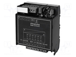 Converter: analog signals; DIN; 0÷10VDC; 19.2÷28.8VDC; 0÷50°C