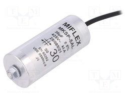 Capacitor: motors, run; 30uF; 425VAC; Ø45x105mm; -25÷85°C; ±5%