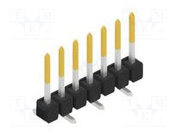 Connector: pin strips; pin header; male; PIN: 7; 2.54mm; SMT; 1x7
