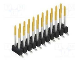 Connector: pin strips; pin header; male; PIN: 22; 2.54mm; SMT; 2x11