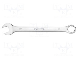 Wrench; combination spanner; 17mm; Chrom-vanadium steel; L: 210mm