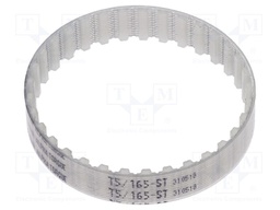Timing belt; T5; W: 10mm; H: 2.2mm; Lw: 165mm; Tooth height: 1.2mm