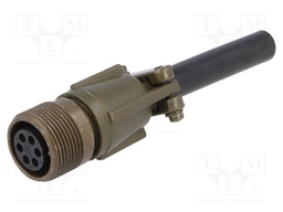 Connector: circular; Series: DS/MS; plug; female; PIN: 6; for cable
