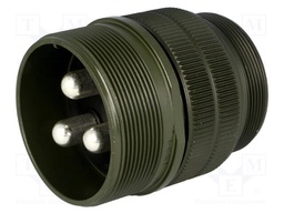 Connector: circular; Series: DS/MS; plug; male; PIN: 3; for cable