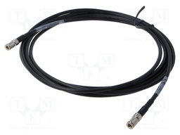 Cable; 3m; DIN plug,both sides; shielded; black; straight; 0÷40°C