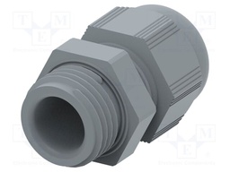 Cable gland; without nut; M16; 1.5; IP68; Mat: polyamide; grey