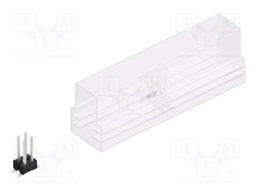 Connector: pin strips; pin header; male; PIN: 4; 2.54mm; SMT; 2x2