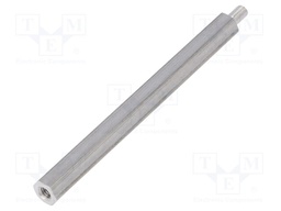 Screwed spacer sleeve; Int.thread: M3; 60mm; Ext.thread: M3