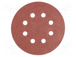 Cleaning cloth: sandpaper; Granularity: 80; Mounting: bur; Ø125mm