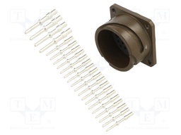 Connector: circular; VG95234; socket; male; PIN: 22(4+18); crimped