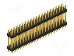 Connector: pin strips; pin header; male; PIN: 72; 1.27mm; THT; 2x36