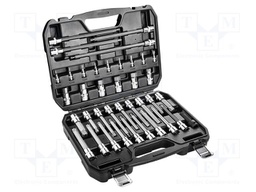Wrench-set; Hex Plus key,RIBE,SPLINE,Torx®; Mounting: 1/2",1/4"