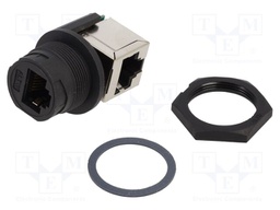 Coupler; PIN: 8; Cat: 5e; Layout: 8p8c; RJ45 socket,both sides; IP67