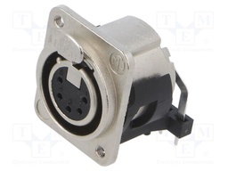 CHASS. CON. FEMALE 5POLE H W/M3