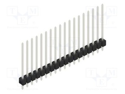 Connector: pin strips; pin header; male; PIN: 18; 2.54mm; THT; 1x18