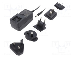 Power supply: switched-mode; voltage source; 24VDC; 0.75A; 18W