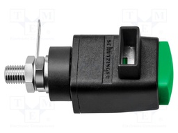 Laboratory clamp; green; 60VDC; 16A; Contacts: nickel; -25÷90°C