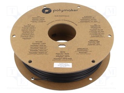 Filament: PET-G Tough; 1.75mm; black; 230÷240°C; 750g; PolyMax™