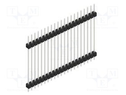 Connector: pin strips; pin header; male; PIN: 21; 2.54mm; THT; 1x21