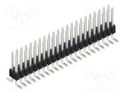 Connector: pin strips; pin header; male; PIN: 44; 1.27mm; SMT; 2x22