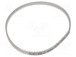 Timing belt; T2.5; W: 4mm; H: 1.3mm; Lw: 210mm; Tooth height: 0.7mm