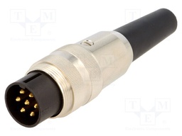 Connector: M16; male; for cable; IP40; plug; soldering; 250V; PIN: 7